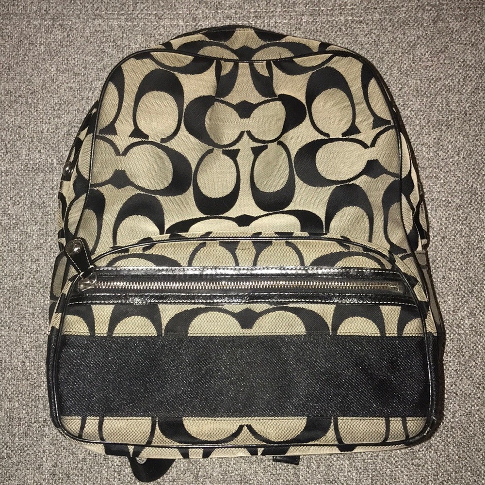 COACH signature backpack